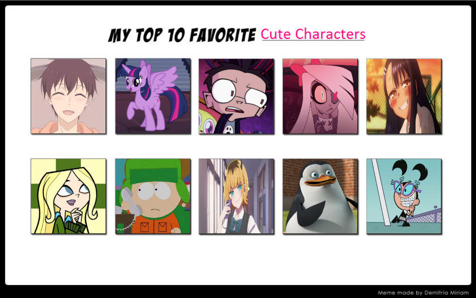 My Top 10 Favorite Cute Characters Part 6 By Hayaryulove On Deviantart My Top 10 Favorite Cute Characters Part 6 By Hayaryulove On Deviantart