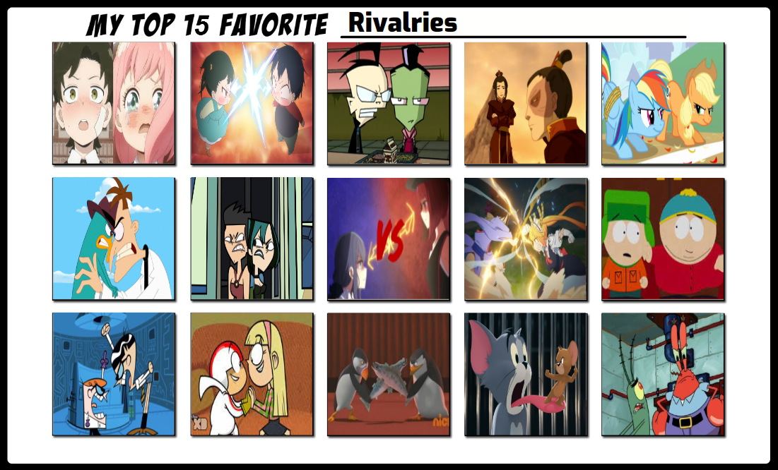 My Top 15 Favorite Rivalries by hayaryulove on DeviantArt