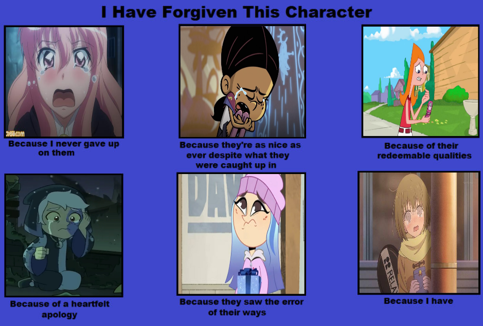 I Have Forgiven This Character Meme (part 3) by HayaryuuLove07 on ...