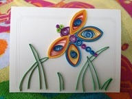 Quilled Dragonfly Card