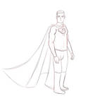 DSC - Superman Sketch by LaceGyver