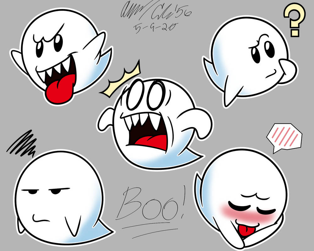 Boo Stickers by SecretStash151 on DeviantArt