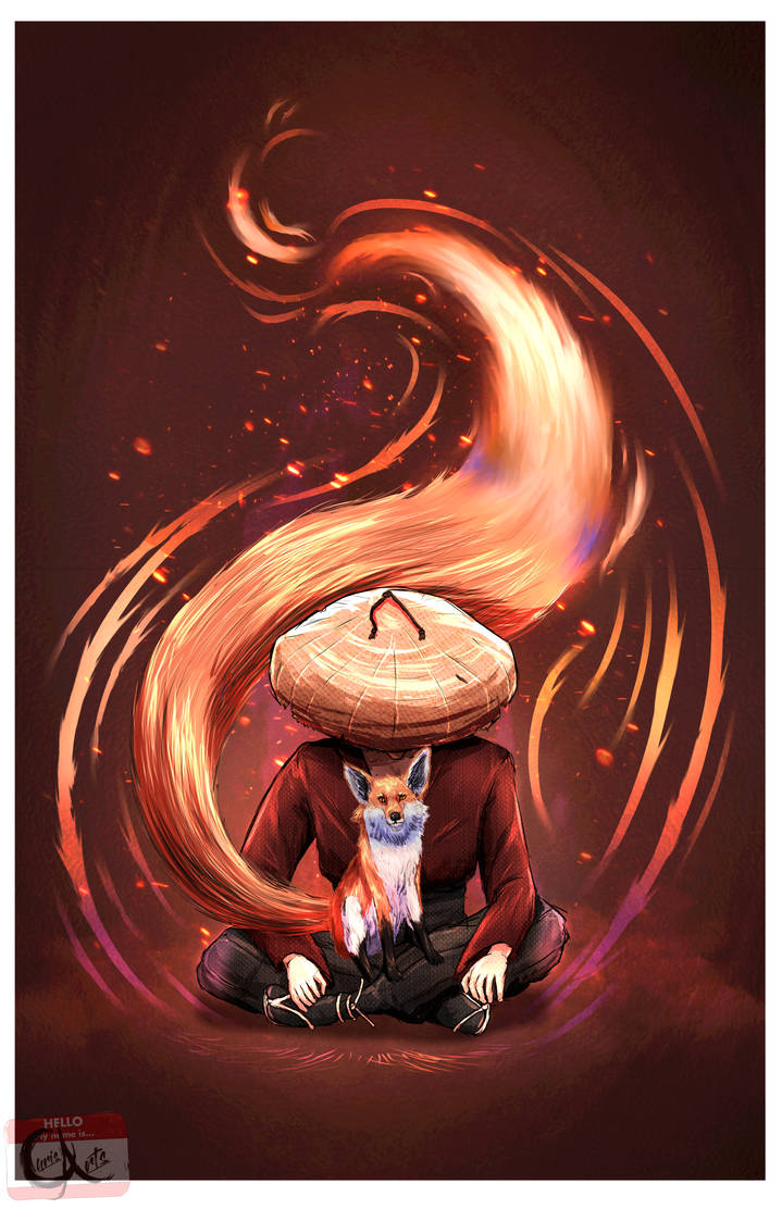 Fiery Fox (ChrisArts) by Arcanekeyblade5 on DeviantArt