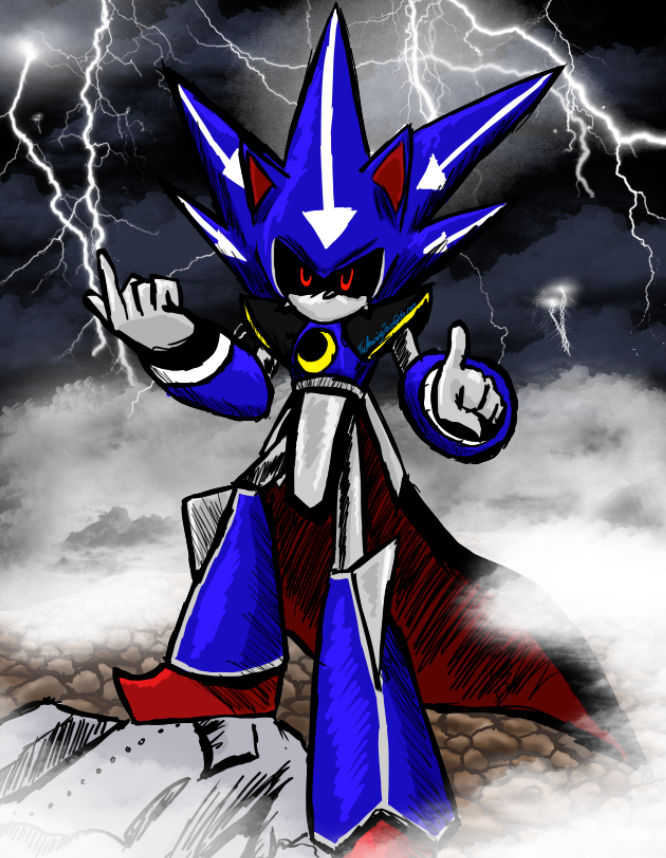Super Neo Metal Sonic by moodyEquinox on DeviantArt