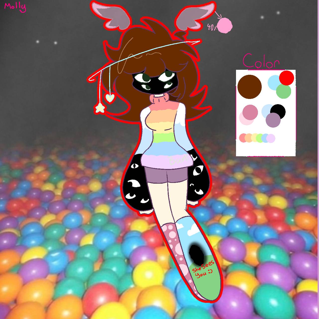 My weirdcore / dreamcore OC by 15blue on DeviantArt