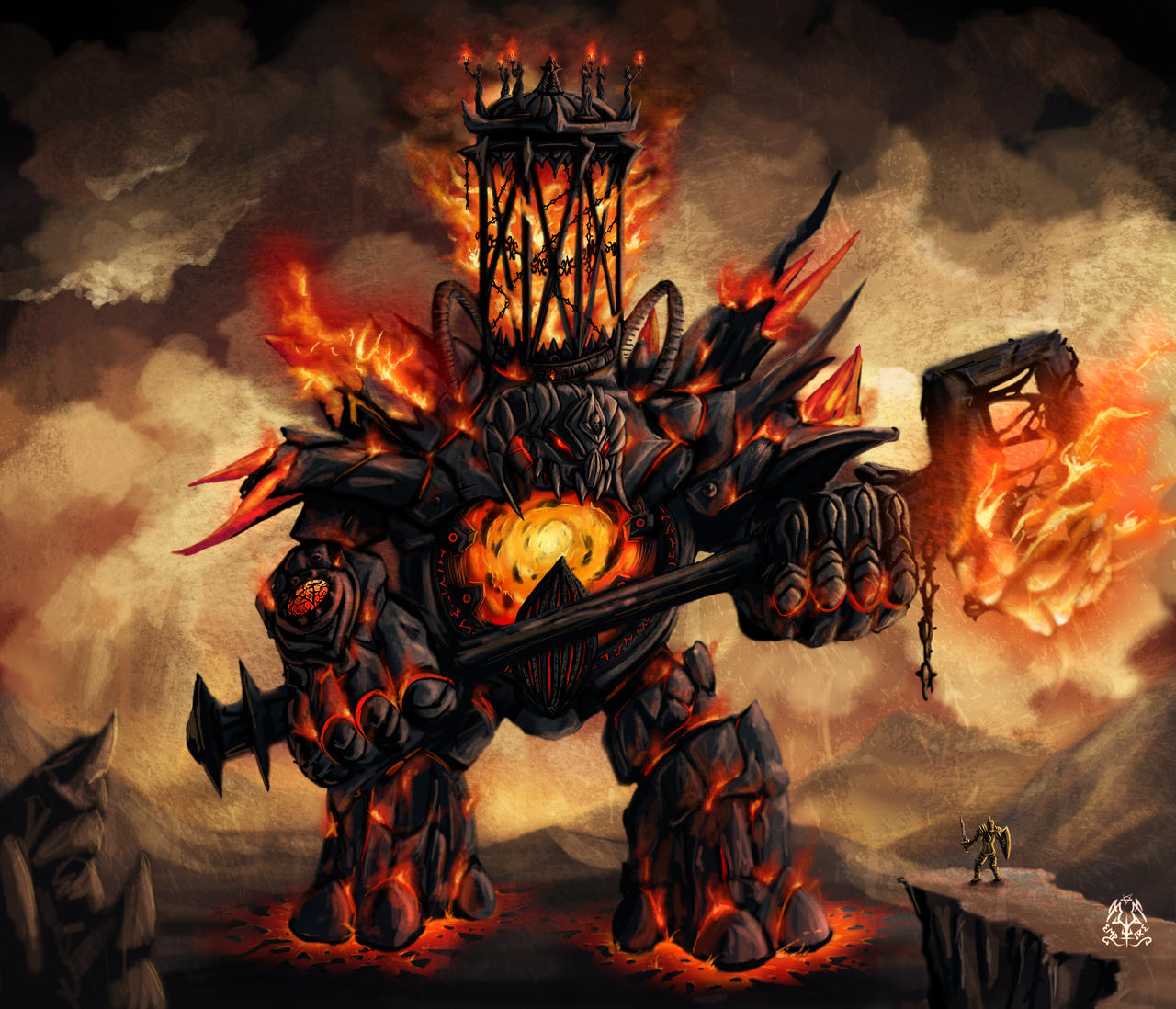 Ignis, Fire colossus by vempirick on DeviantArt