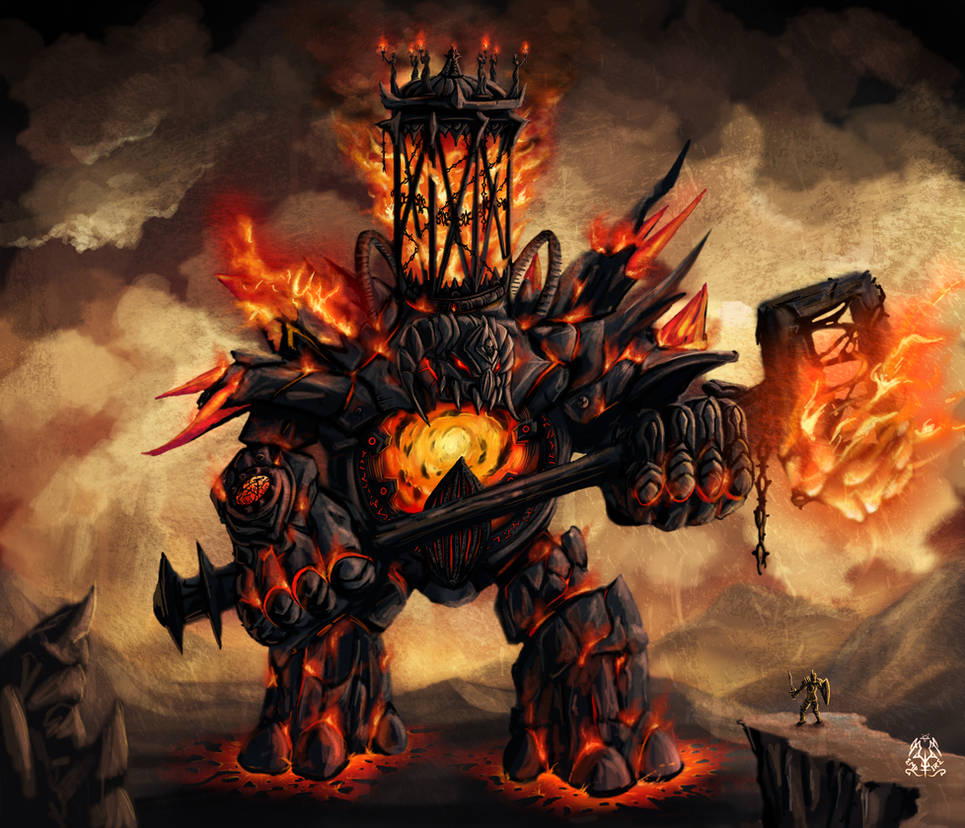 Ignis, Fire colossus by vempirick