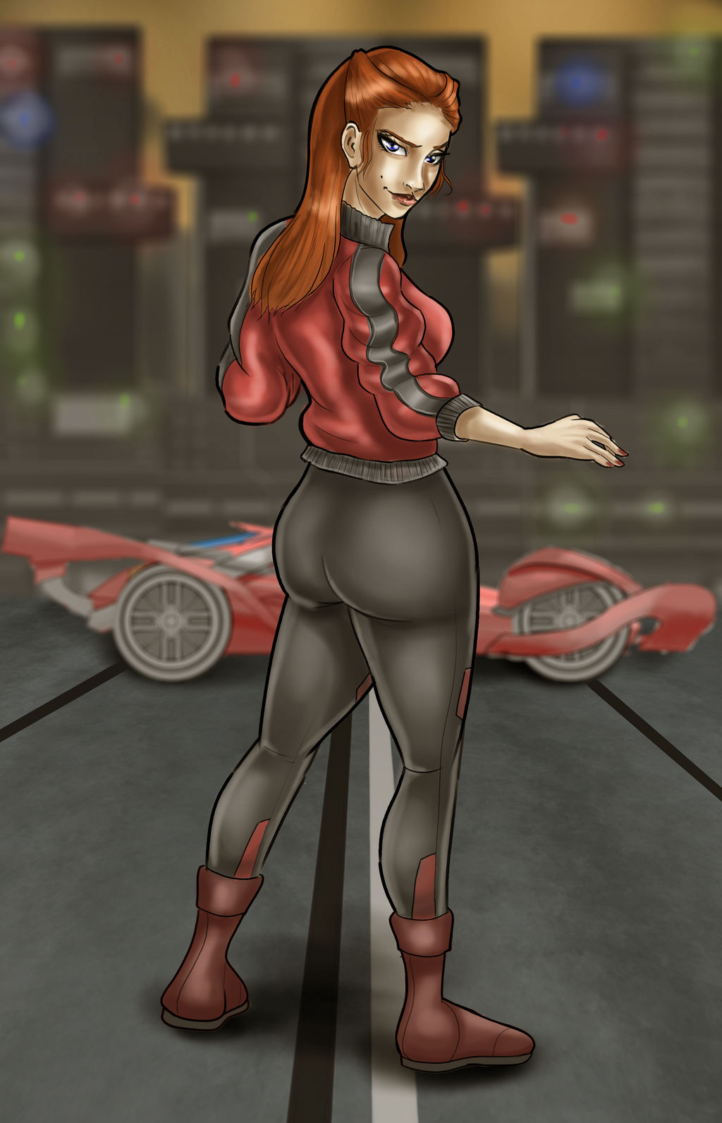 Sim Racing Female Avatar Female race driver by Megatonter on DeviantArt