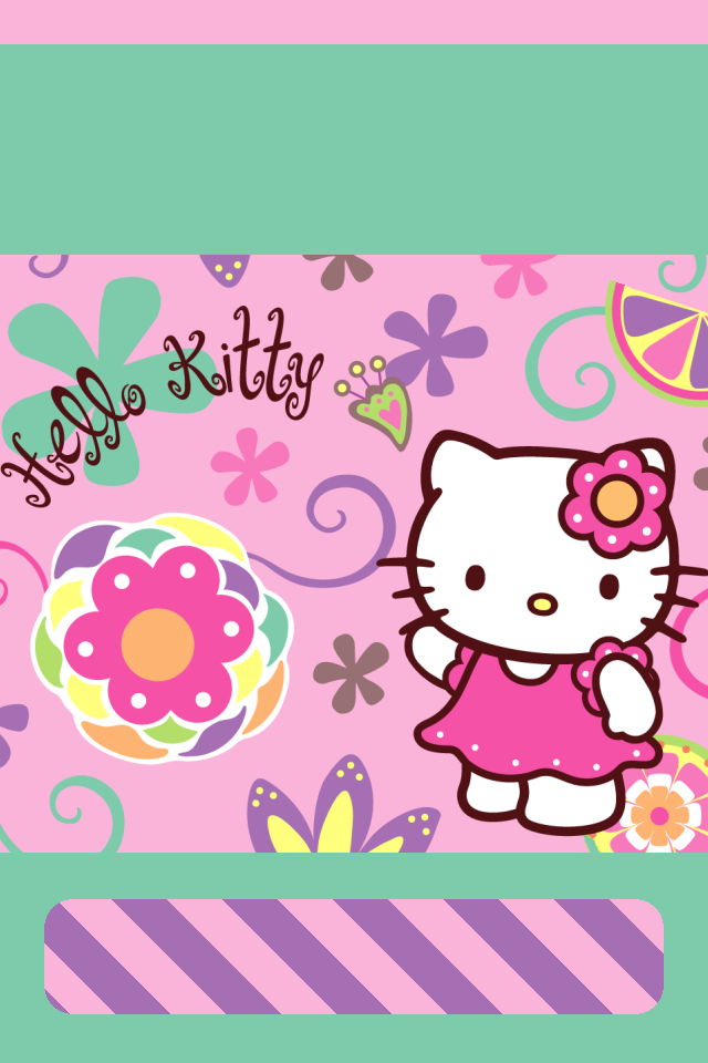 kawaii hello kitty pink wallpaper by greentea45 on DeviantArt