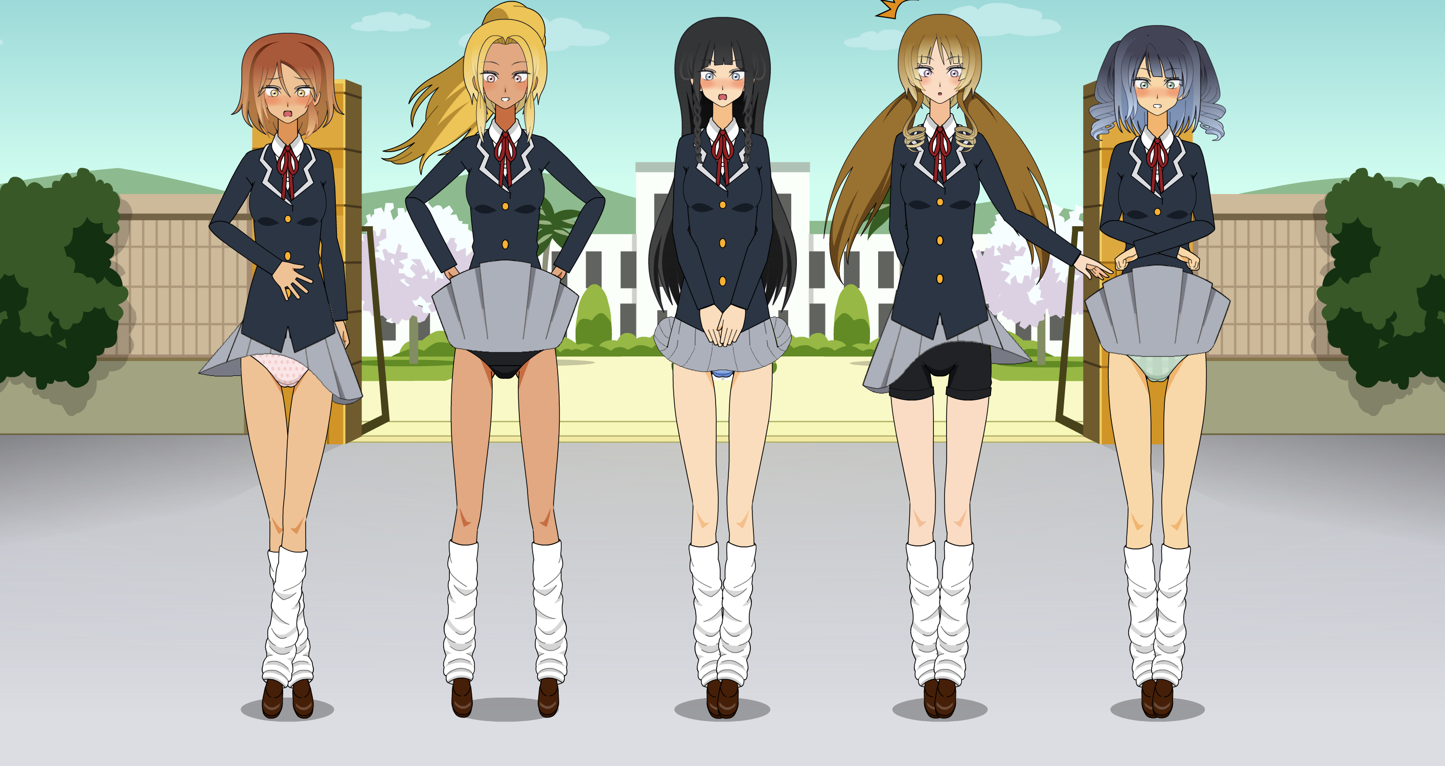 High School Girls Windy Upskirt Ver 2 By OUMUO On DeviantArt high-school-girls-windy-upskirt-ver-2-by-oumuo-on-deviantart