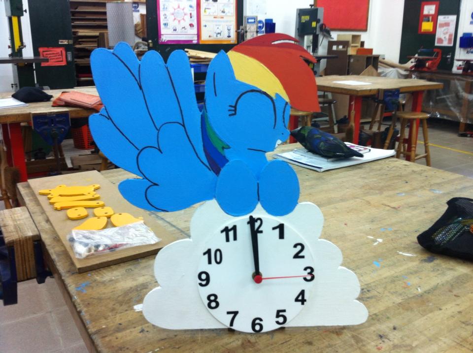 Rainbow Dash Clock