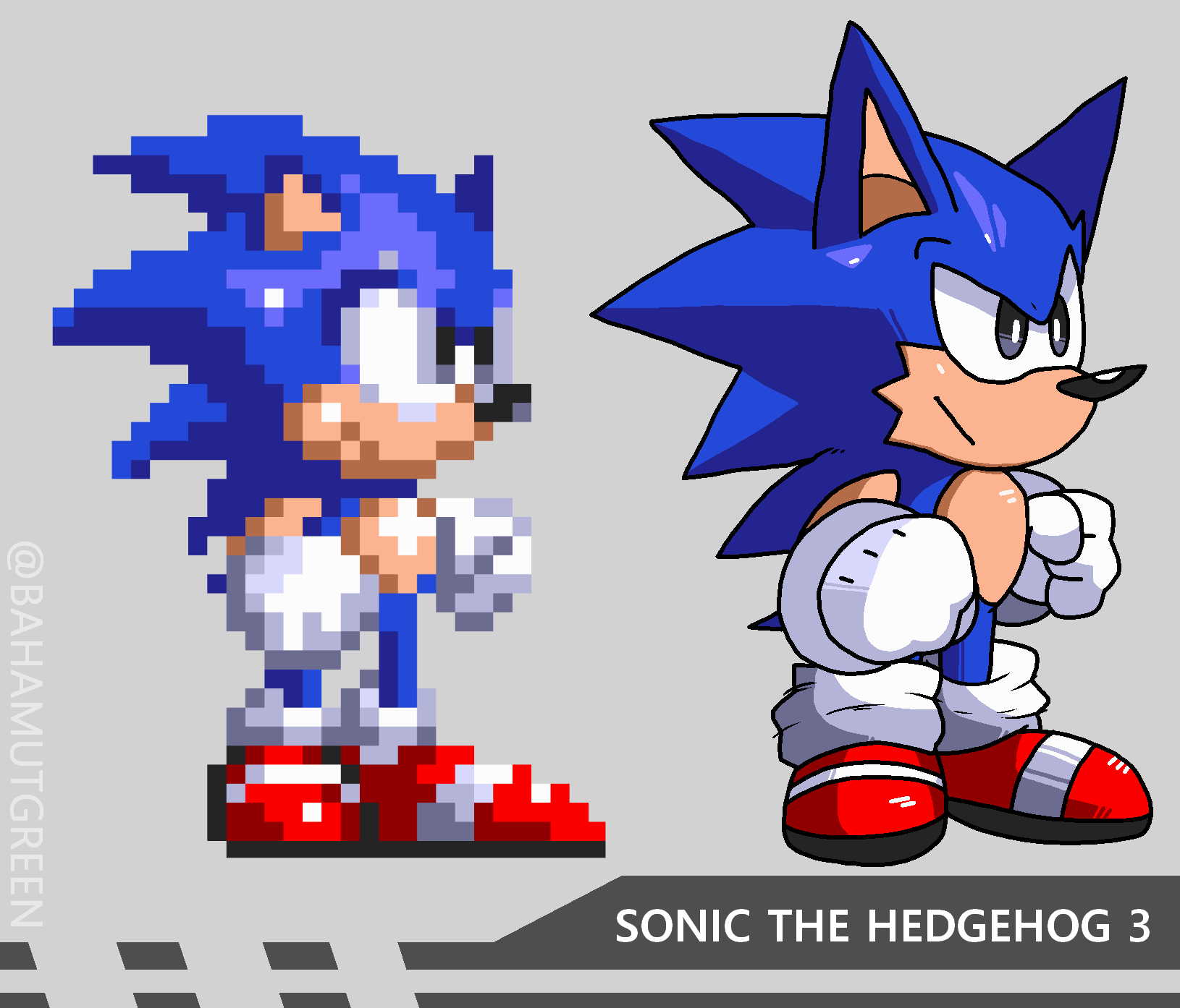 Pixilart - Sonic 3 Sprite by TheGameFan