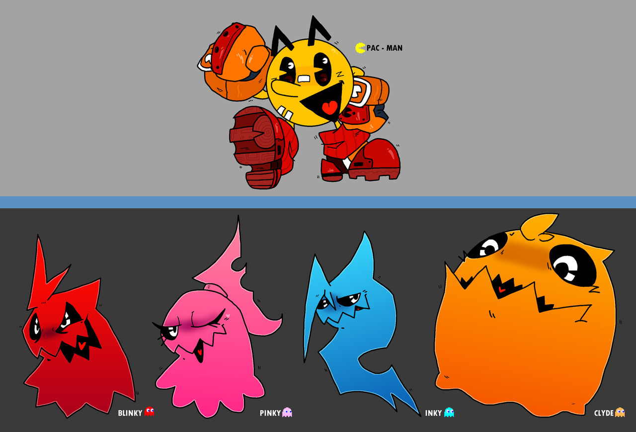 Pacman Redesigns by Bahamutgreen on DeviantArt