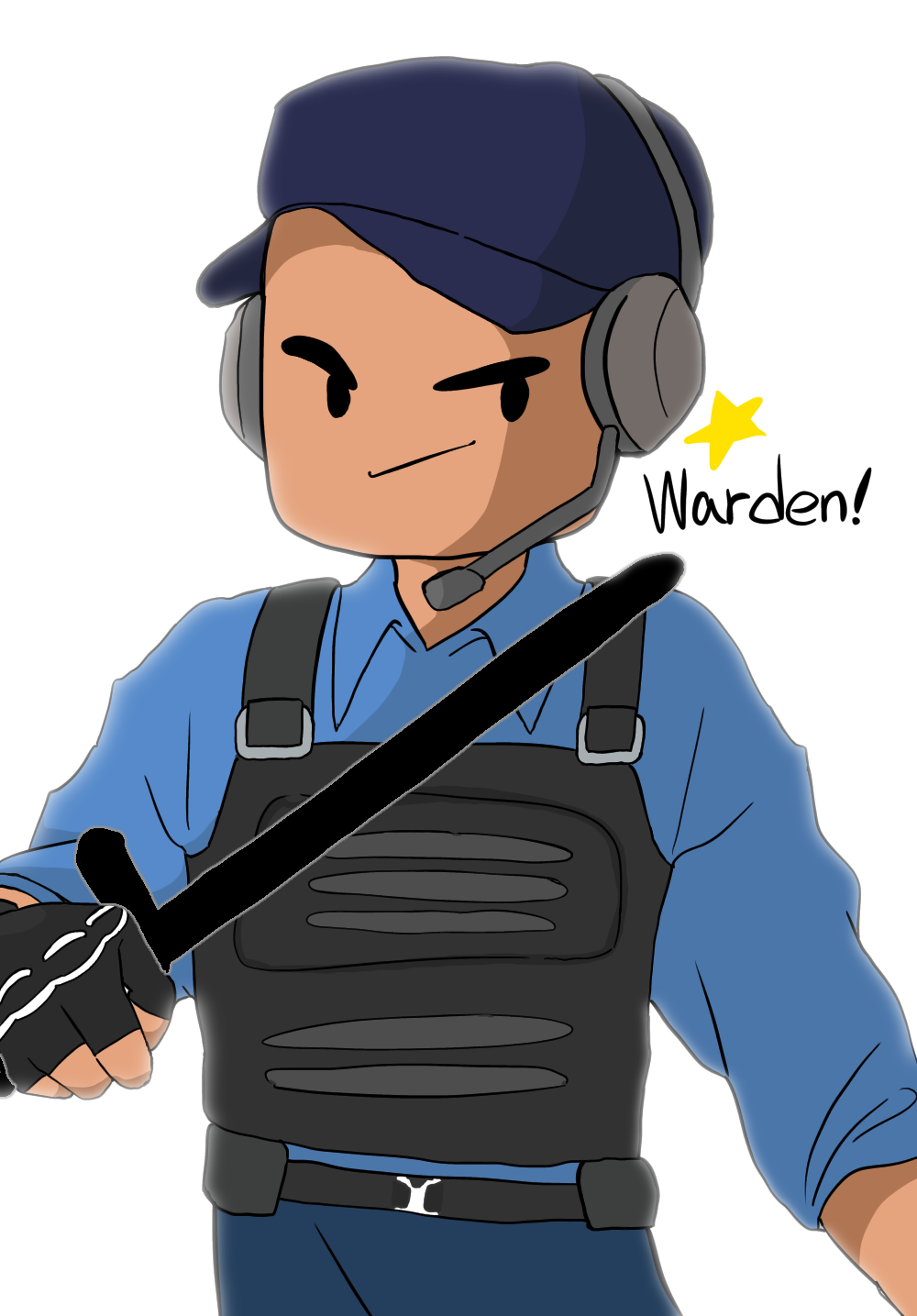 Roblox Tower defense simulator Warden by Koowriter on DeviantArt