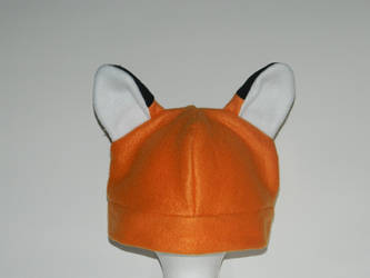 Fox Hat Orange w/ white inner ear: FOR SALE by WolfieWear