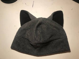 Dark Gray with black ears hat