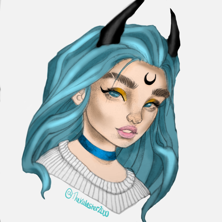 Digital art girl 2 by TheKatester2000 on DeviantArt