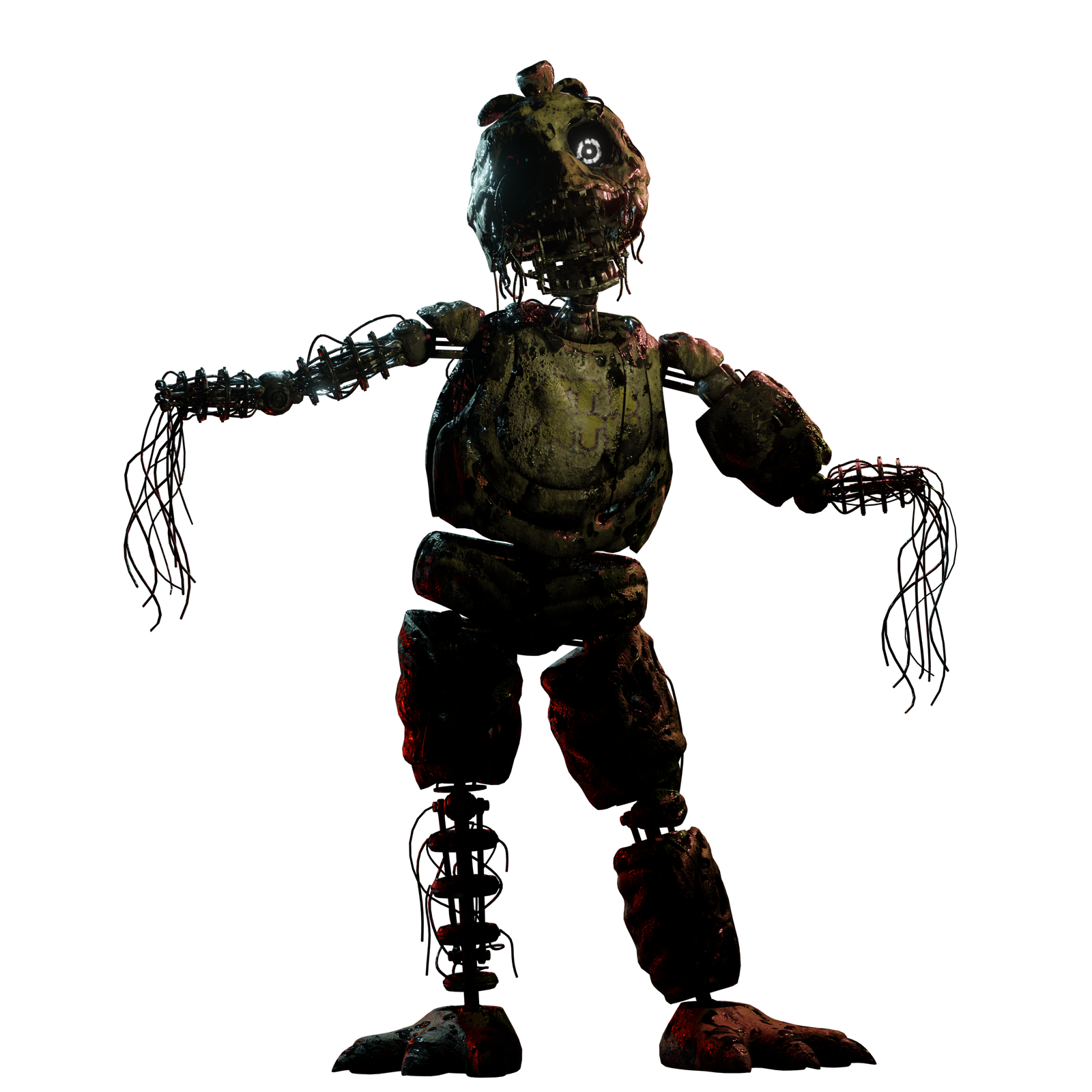 Ignited Chica Full Body by ThatOneFatParrot on DeviantArt
