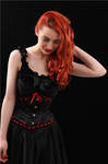 Little black waspie corset by HelenaDoll