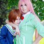 Momoi and Riko cosplay