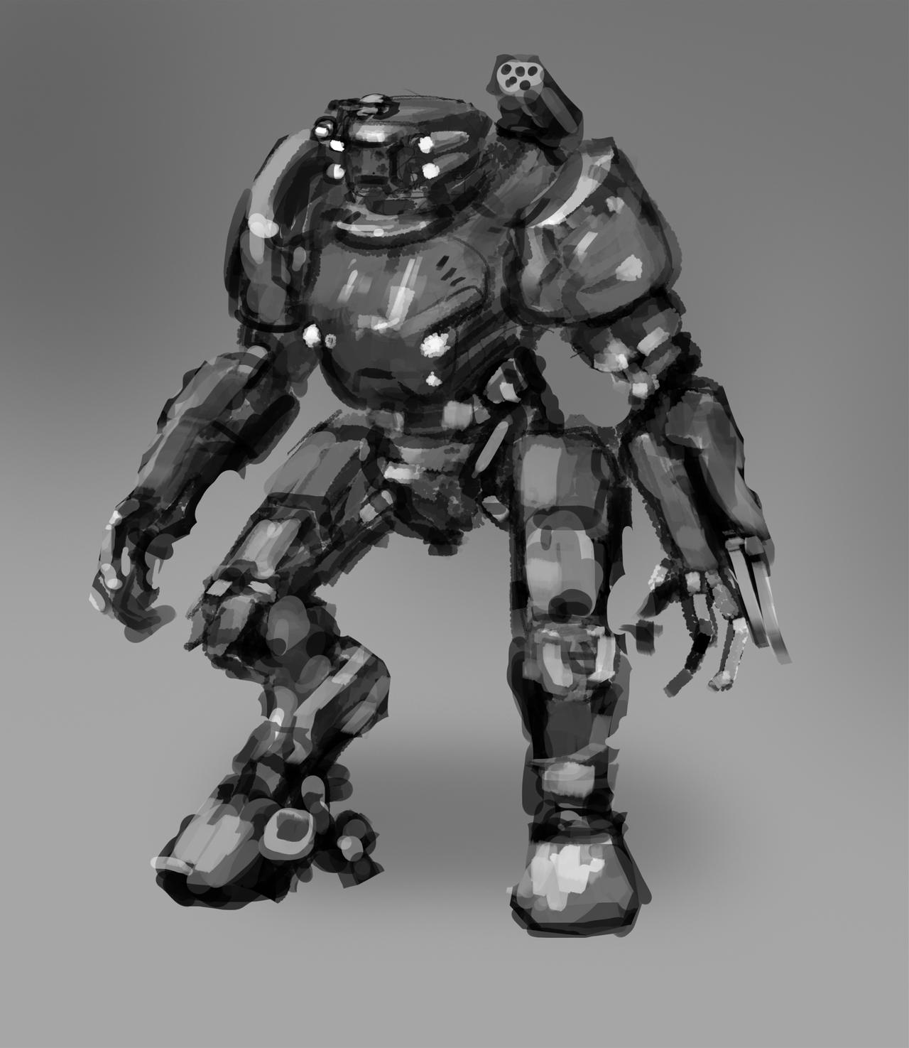 Mech sketch by engineer0 on DeviantArt