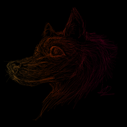 Wolf art (Honestly i just got bored)