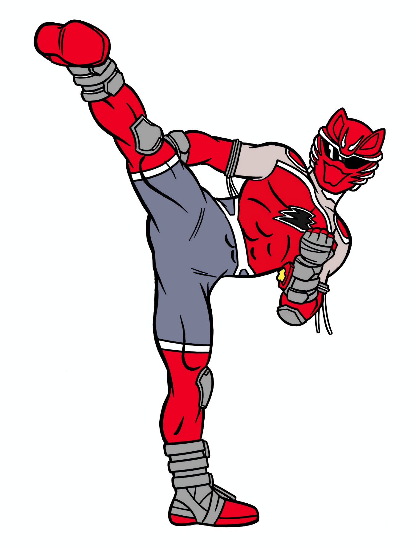 Jungle fury Red Wolf Ranger (2d sketch) by ScarlettBaron6 on DeviantArt