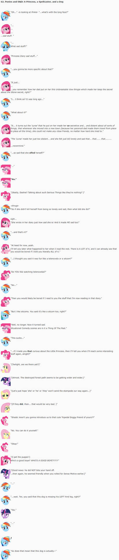 62. Ponies and DnD: Princess Spellcaster and a Dog by dziadek1990