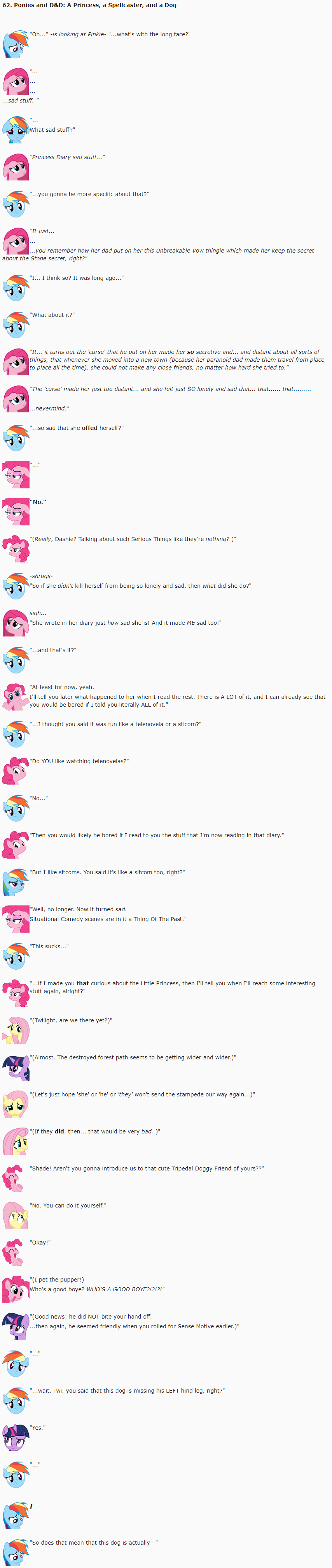 62. Ponies and DnD: Princess Spellcaster and a Dog by dziadek1990