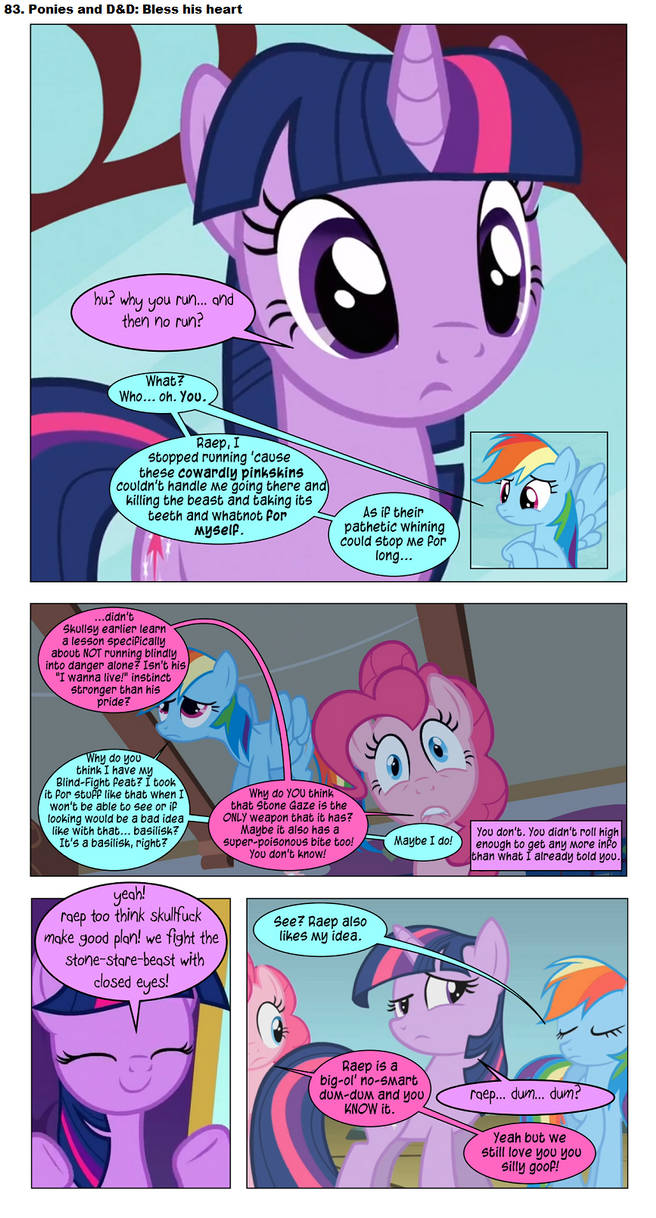 83. Ponies and DnD Bless his heart by dziadek1990 on DeviantArt
