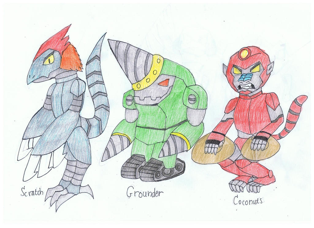 Scratch, Grounder, Coconuts redesigns.