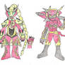 Kamen Rider Jeanne and Lovekov God Dragon Genome