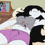 Marceline and PB in bed