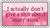 Mary Sues? meh by Squids-Stamps