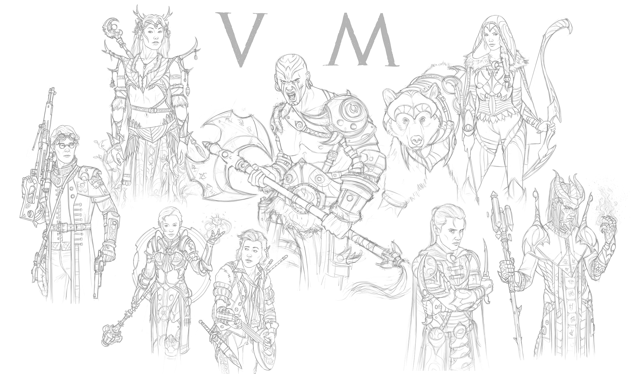 Critical role vox machina sketches by NikolayAsparuhov on DeviantArt. 