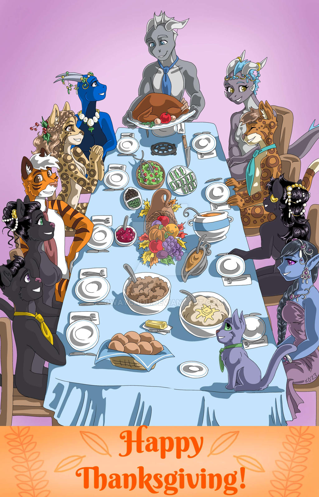 Happy Thanksgiving Day 2023! by AwesomeCraft on DeviantArt