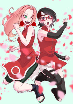 Sakura and Sarada