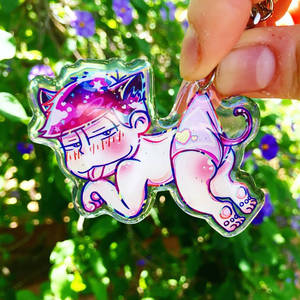 ichimatsu acrylic glitter charm