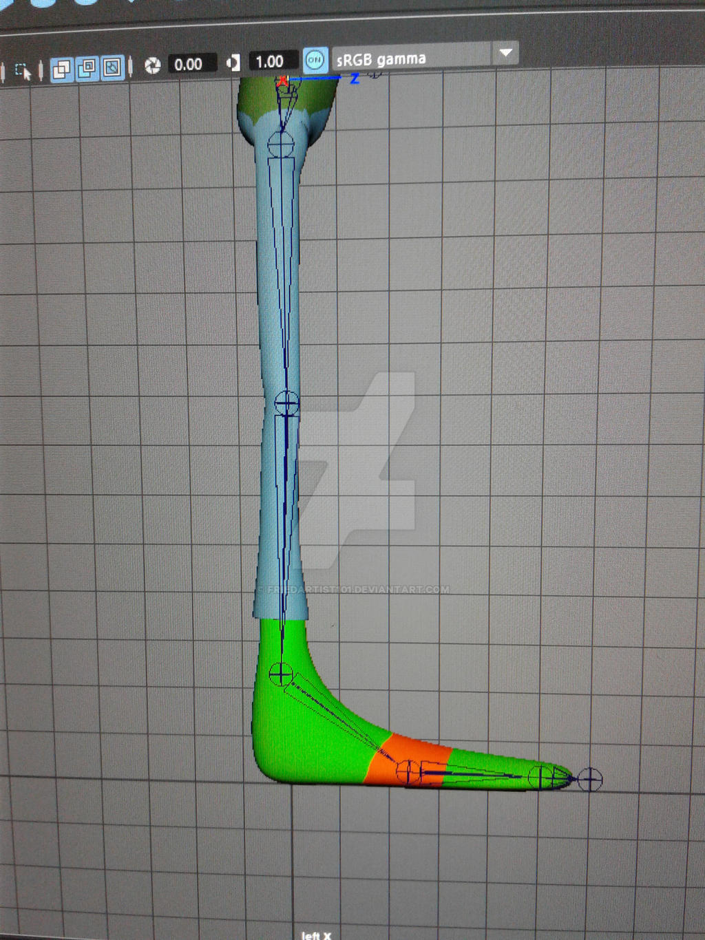 Model Rig Leg Leg rig by FriedArtist101 on DeviantArt