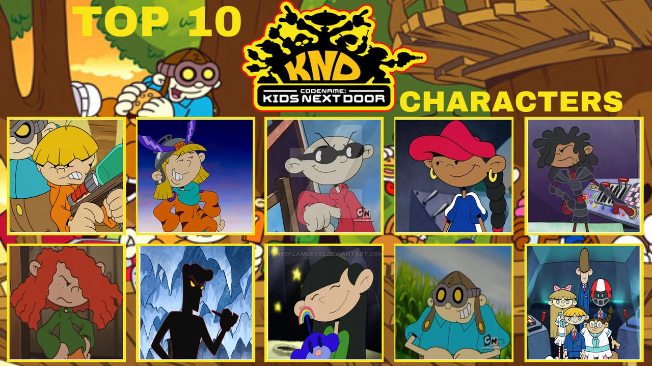 Top 10 Codename Kids Next Door Characters by FireFlamerx9z on DeviantArt