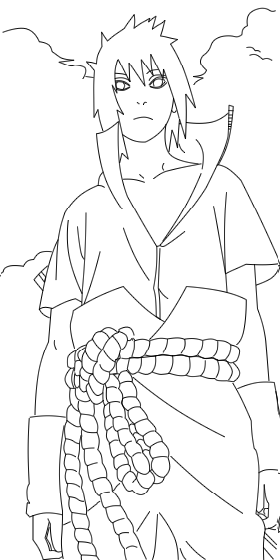 Sasuke - lineart