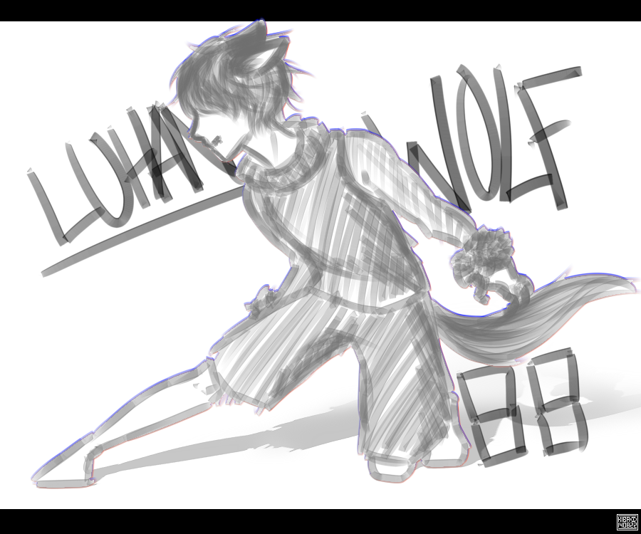 [EXO] Luhan - Wolf doodle