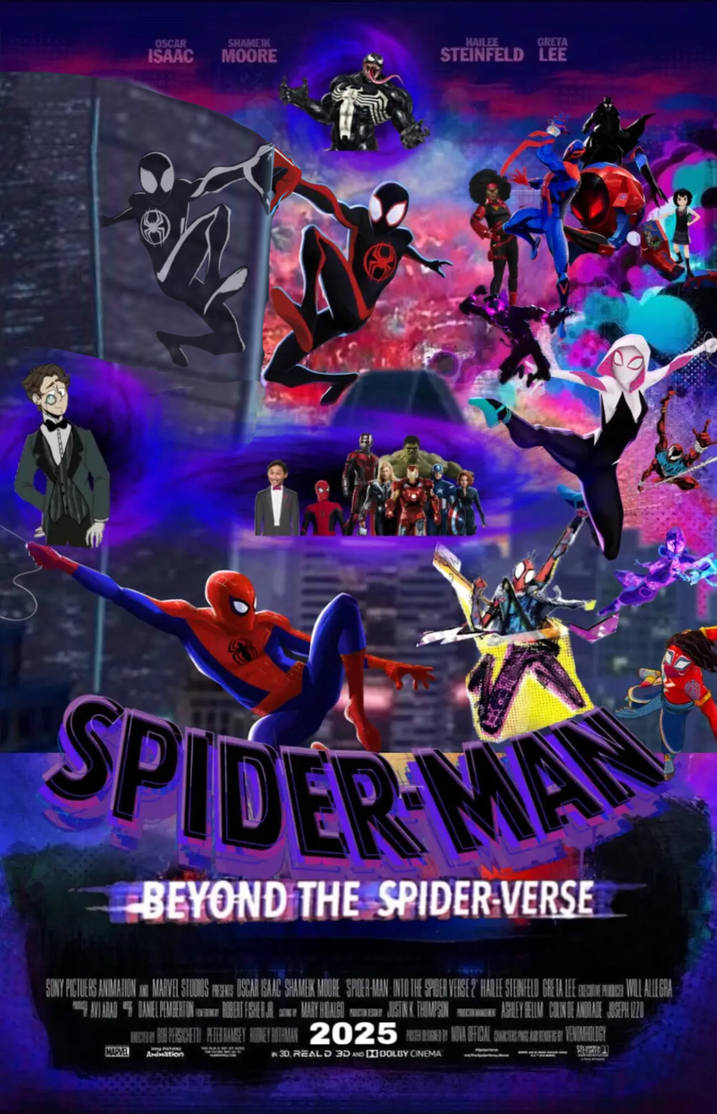 Spider Man Beyond The Spider Verse Poster V4 By AdventureswithFern On spider-man-beyond-the-spider-verse-poster-v4-by-adventureswithfern-on
