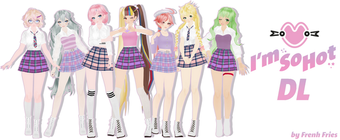 MMD - Tda I'm So Hot models DL