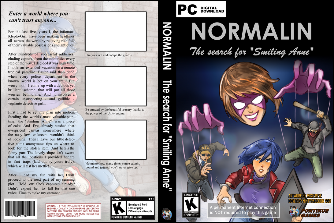 Normalin Game Cover (Version 1) by pontikue on DeviantArt