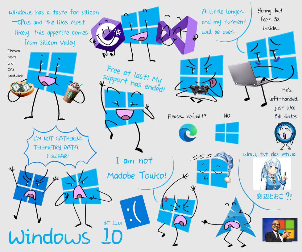 Windows Maskottchen Windows 10 by lobeko on DeviantArt