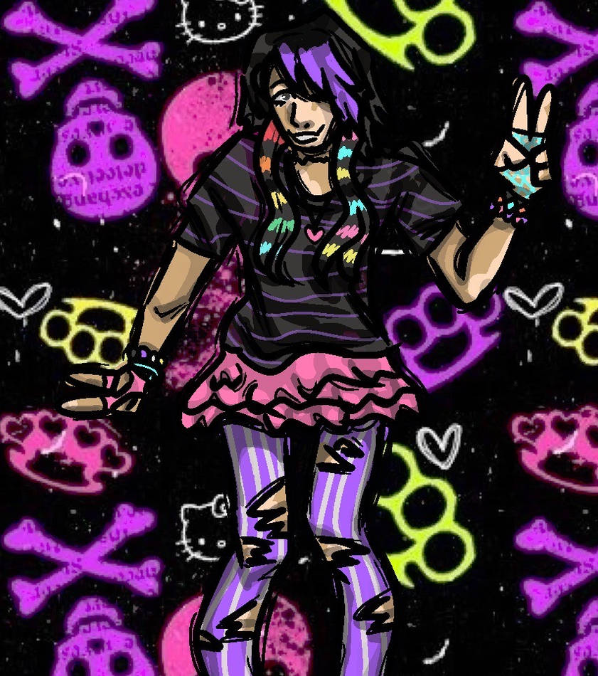 pretty rave girl by finnizuwu on DeviantArt