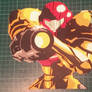 Metroid Samus Aran paper cut