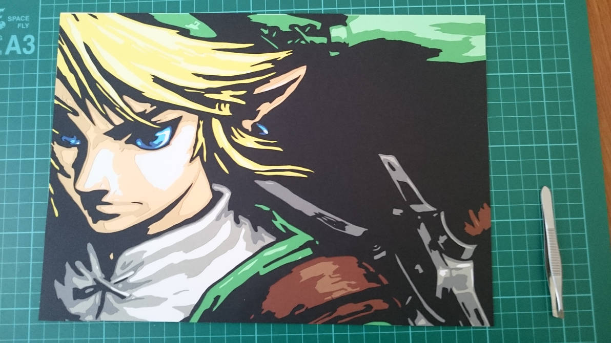 Link Papercut Portrait Final By Swiftflik On DeviantArt