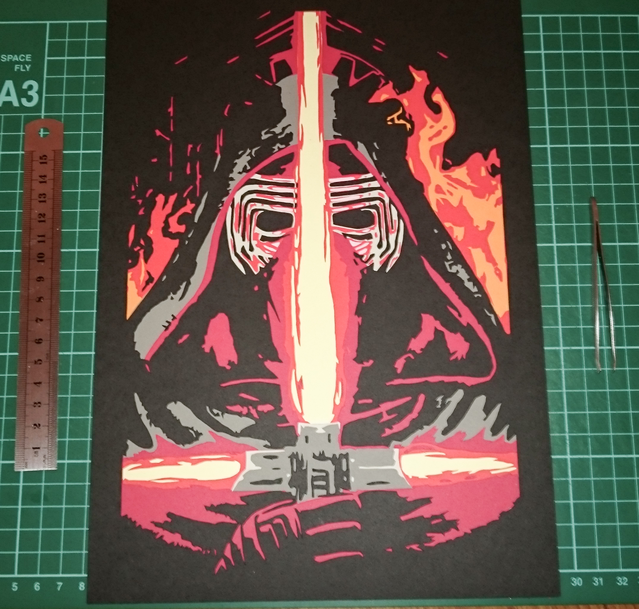 Papercut Kylo Ren Final